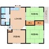 大和路線・関西本線/法隆寺駅 徒歩18分 2階 築35年 3LDKの間取り