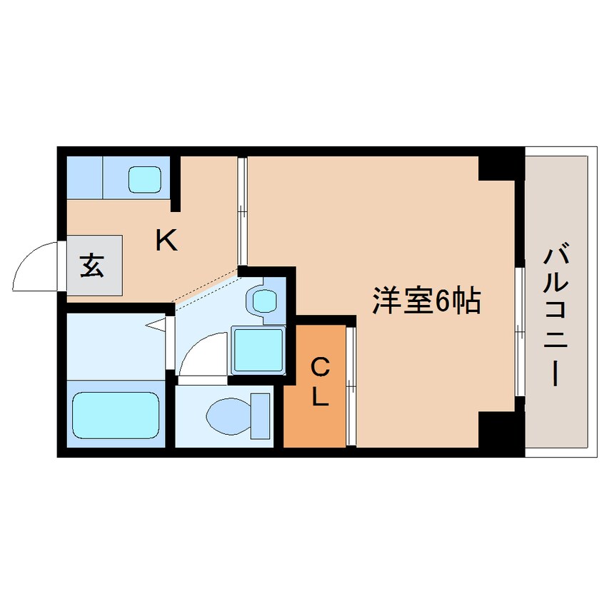 間取図 大和路線・関西本線/三郷駅 徒歩6分 2階 築29年