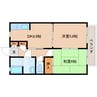 近鉄田原本線/大輪田駅 徒歩2分 1階 築22年 2DKの間取り