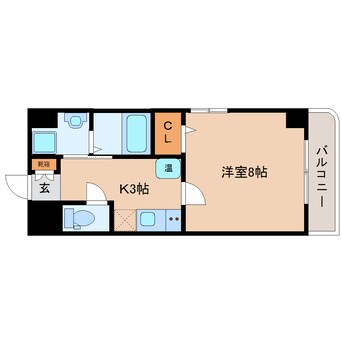 間取図 大和路線・関西本線/王寺駅 徒歩3分 4階 築18年
