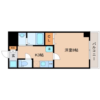 間取図 大和路線・関西本線/王寺駅 徒歩3分 2階 築19年