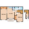 近鉄生駒線/平群駅 徒歩4分 2階 築18年 2DKの間取り