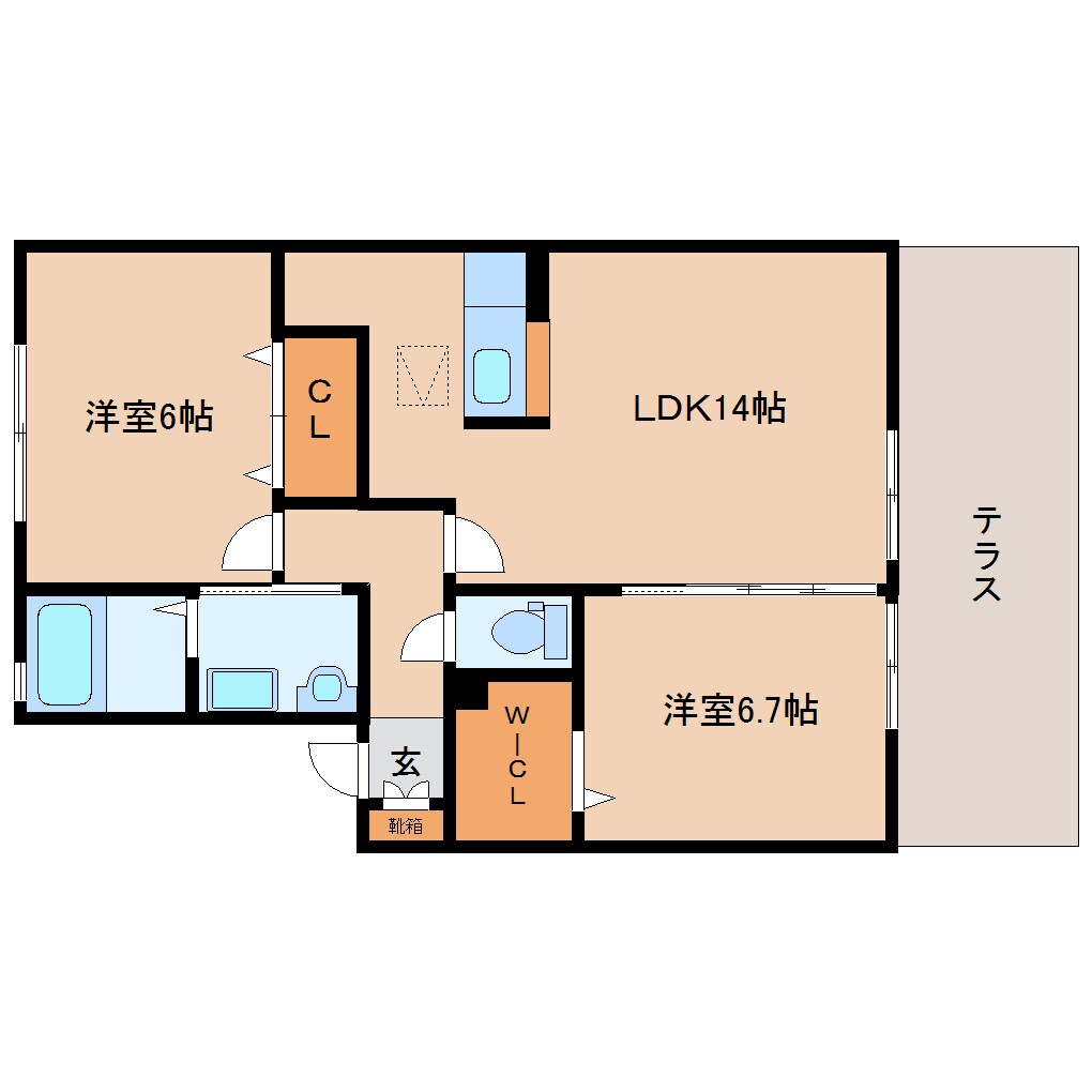 間取り図 大和路線・関西本線/王寺駅 バス13分上牧文化センター下車:停歩5分 1階 築16年