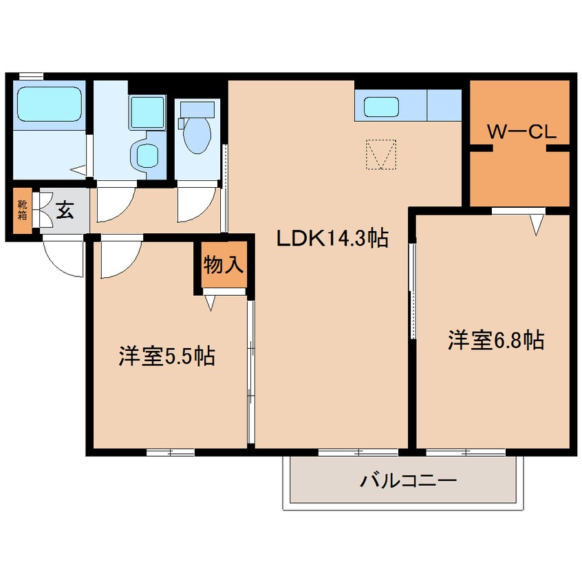 間取図 大和路線・関西本線/王寺駅 バス13分上牧文化センター下車:停歩5分 1階 築16年