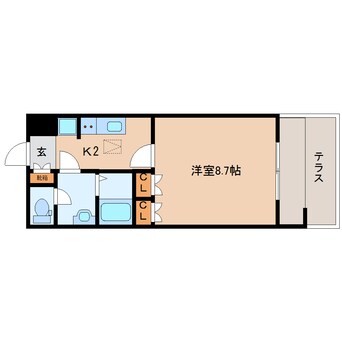 間取図 大和路線・関西本線/王寺駅 徒歩15分 1階 築16年