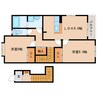 近鉄生駒線/勢野北口駅 徒歩4分 2階 築16年 2LDKの間取り
