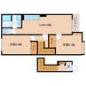 近鉄田原本線/池部駅 徒歩9分 2階 築15年 2LDKの間取り