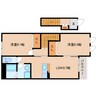 近鉄田原本線/佐味田川駅 徒歩10分 2階 築14年 2LDKの間取り
