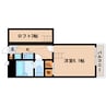 大和路線・関西本線/王寺駅 徒歩8分 3階 築18年 1Kの間取り
