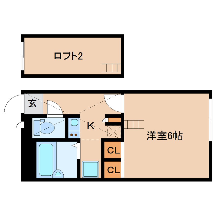 間取図 和歌山線/畠田駅 徒歩6分 1階 築15年