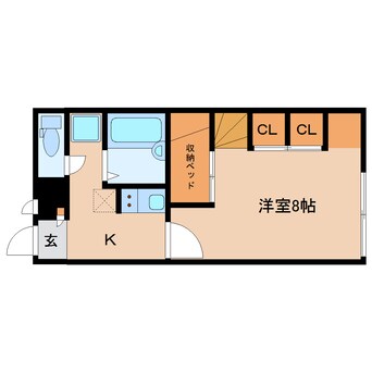 間取図 和歌山線/畠田駅 徒歩10分 1階 築23年