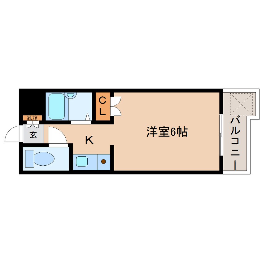 間取図 大和路線・関西本線/法隆寺駅 徒歩2分 3階 築31年