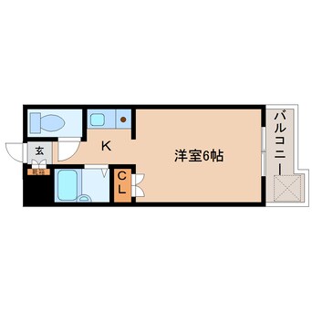 間取図 大和路線・関西本線/法隆寺駅 徒歩2分 3階 築31年