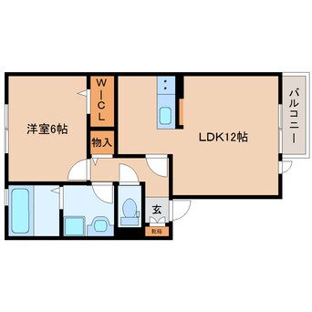 間取図 大和路線・関西本線/王寺駅 バス7分中山台２丁目下車:停歩5分 2階 築12年