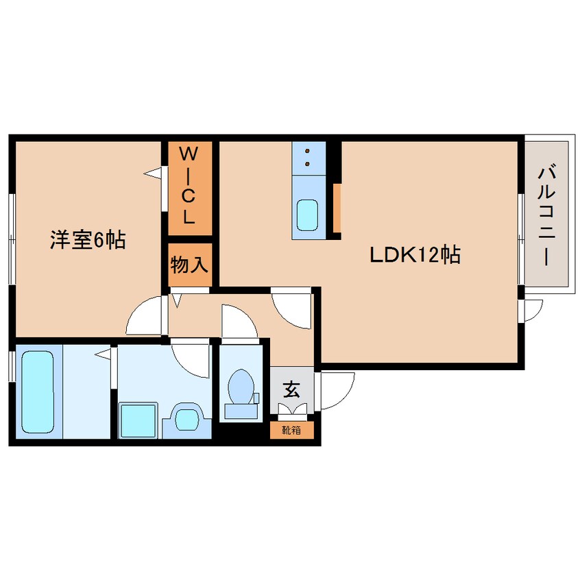 間取図 大和路線・関西本線/王寺駅 バス7分中山台２丁目下車:停歩5分 2階 築12年