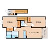 大和路線・関西本線/三郷駅 徒歩10分 2階 築13年 2LDKの間取り