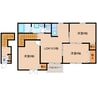 和歌山線/志都美駅 徒歩8分 2階 築15年 3LDKの間取り