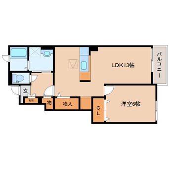 間取図 大和路線・関西本線/法隆寺駅 徒歩23分 1階 築9年