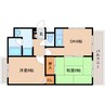 大和路線・関西本線/三郷駅 徒歩2分 2階 築37年 2DKの間取り