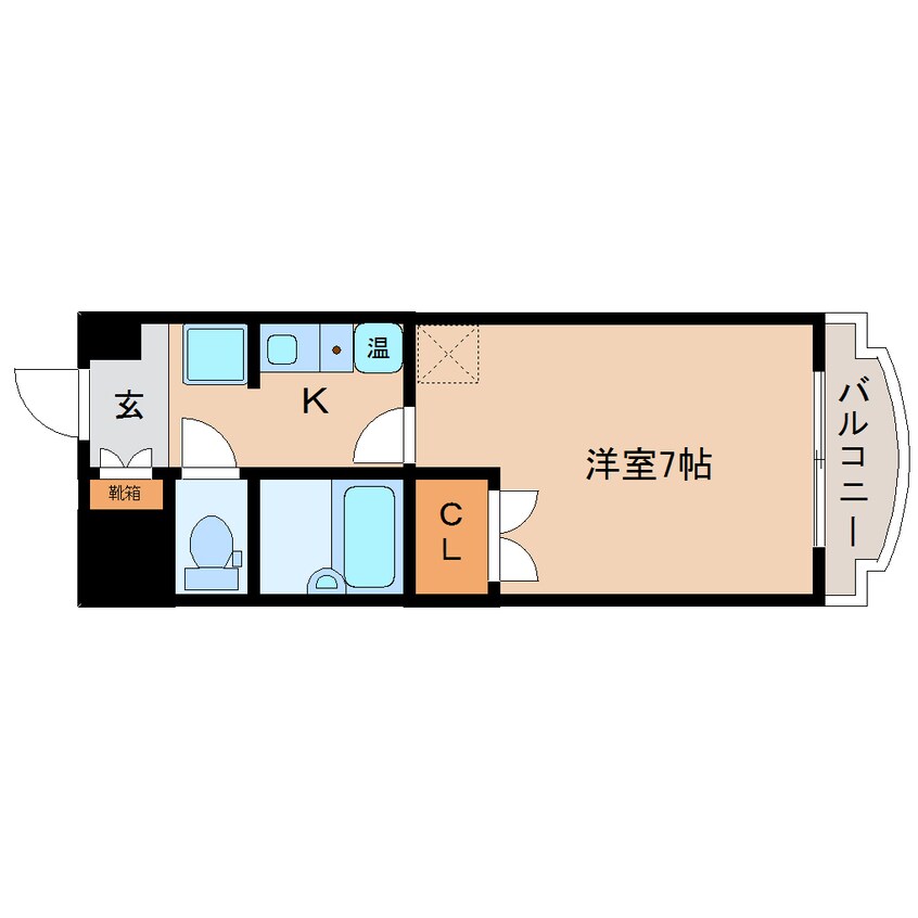 間取図 近鉄生駒線/信貴山下駅 徒歩2分 2階 築35年