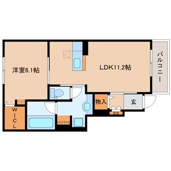 間取図 大和路線・関西本線/王寺駅 徒歩22分 1階 築10年