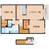 近鉄生駒線/元山上口駅 徒歩5分 2階 築10年 2LDKの間取り