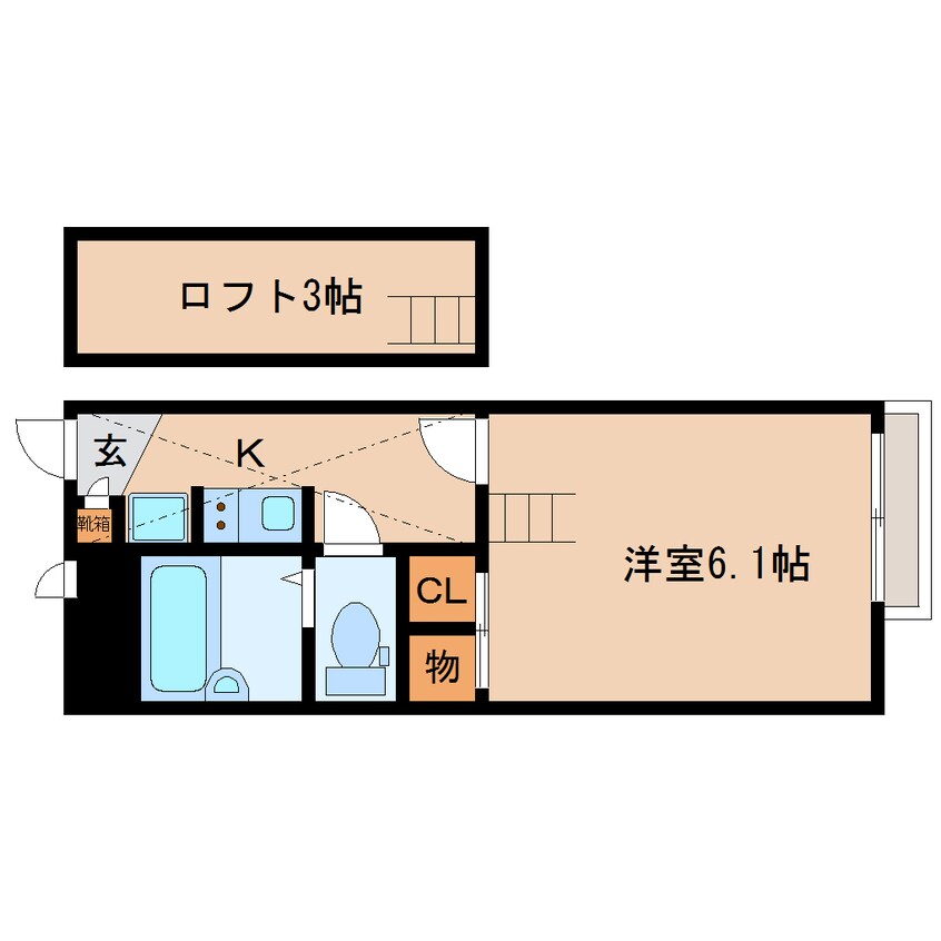 間取図 大和路線・関西本線/王寺駅 徒歩18分 2階 築22年