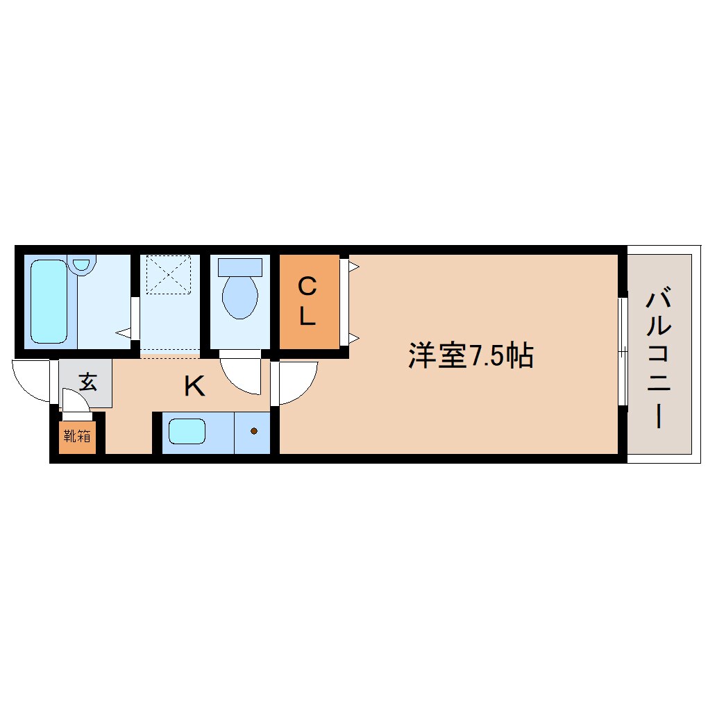 間取り図 大和路線・関西本線/王寺駅 徒歩6分 1階 築26年