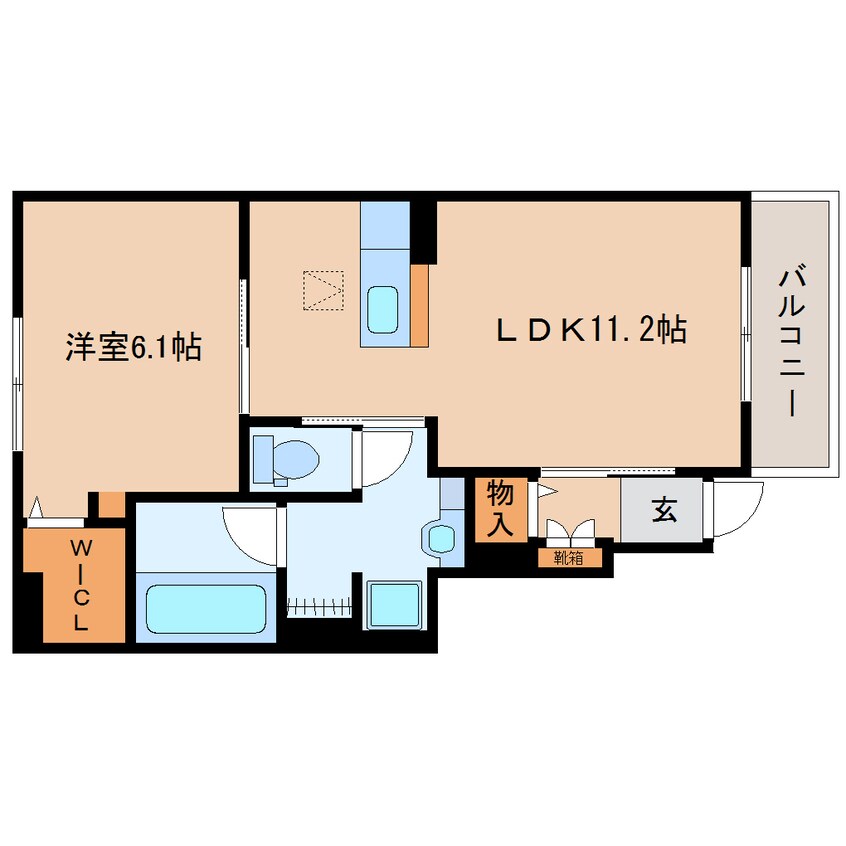 間取図 大和路線・関西本線/法隆寺駅 徒歩19分 1階 築8年