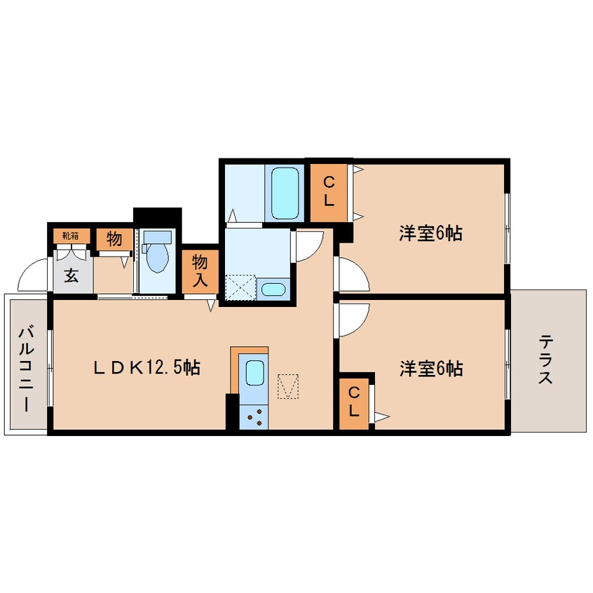 間取図 和歌山線/畠田駅 徒歩10分 1階 築5年