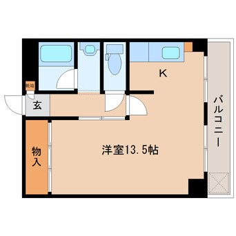 間取図 大和路線・関西本線/王寺駅 徒歩3分 2階 築36年