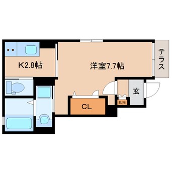 間取図 大和路線・関西本線/王寺駅 徒歩5分 1階 築1年