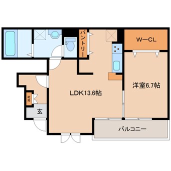 間取図 大和路線・関西本線/法隆寺駅 徒歩13分 1階 1年未満