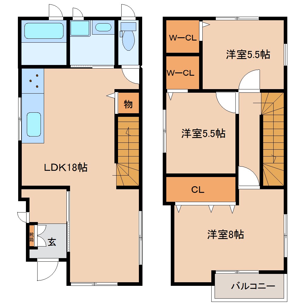 間取り図 和歌山線/畠田駅 徒歩25分 1-2階 1年未満