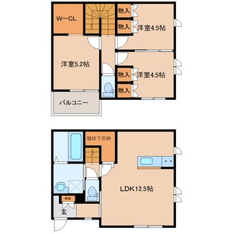 間取図 和歌山線/畠田駅 徒歩7分 1-2階 建築中