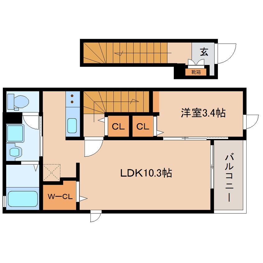 間取図 和歌山線/畠田駅 徒歩15分 2階 建築中