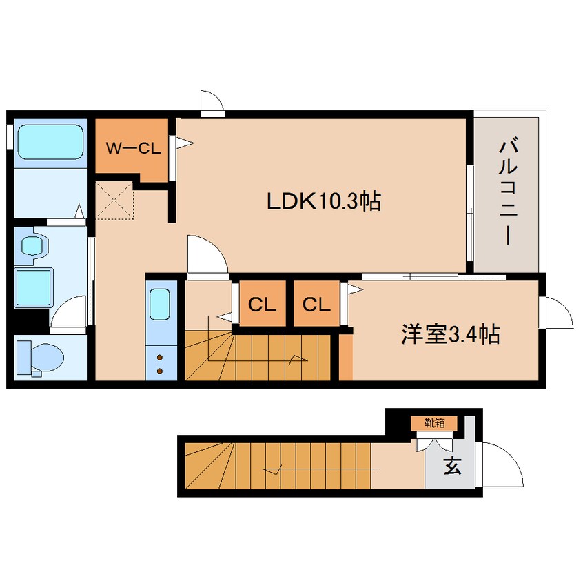 間取図 和歌山線/畠田駅 徒歩15分 2階 建築中