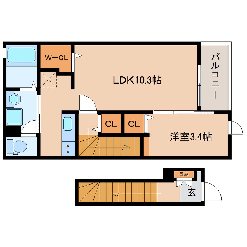 間取図 和歌山線/畠田駅 徒歩15分 2階 建築中