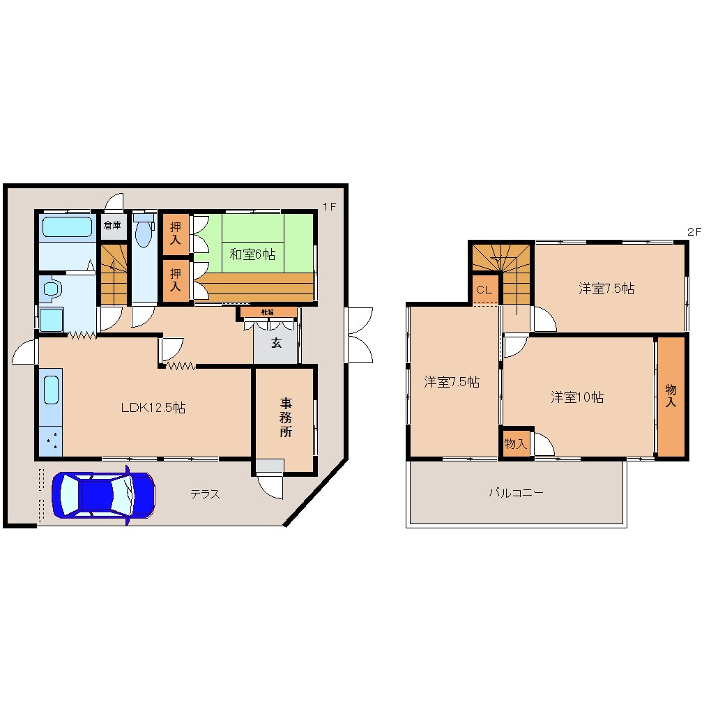 間取り図 大和路線・関西本線/王寺駅 徒歩14分 1-2階 築41年
