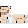 和歌山線/畠田駅 徒歩11分 2階 1年未満 2LDKの間取り