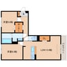 大和路線・関西本線/法隆寺駅 徒歩22分 3階 1年未満 2LDKの間取り