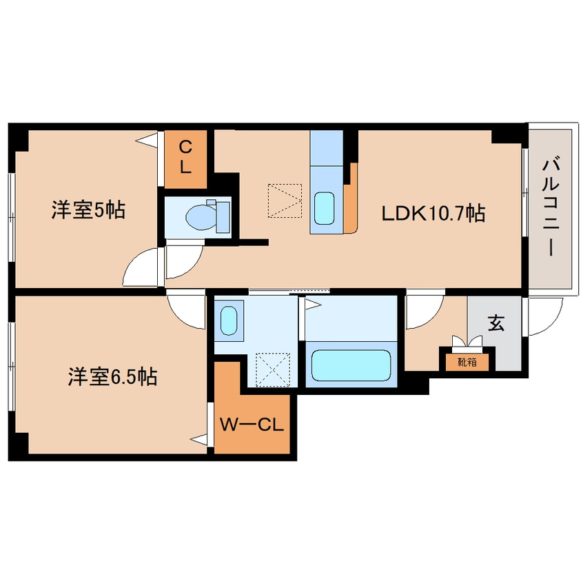 間取図 大和路線・関西本線/三郷駅 徒歩14分 1階 1年未満