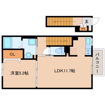間取図 和歌山線/志都美駅 徒歩8分 2階 建築中