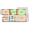 近鉄難波線・奈良線/学園前駅 徒歩19分 2階 築38年 4LDKの間取り