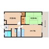 近鉄難波線・奈良線/菖蒲池駅 徒歩6分 6階 築34年 2DKの間取り