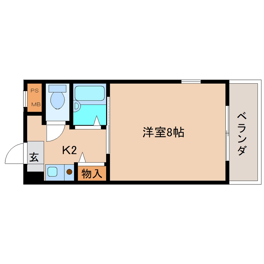間取図 近鉄難波線・奈良線/菖蒲池駅 徒歩5分 5階 築26年