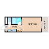近鉄難波線・奈良線/菖蒲池駅 徒歩5分 3階 築26年 1Kの間取り