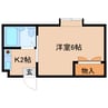 近鉄難波線・奈良線/学園前駅 徒歩15分 4階 築38年 1Kの間取り