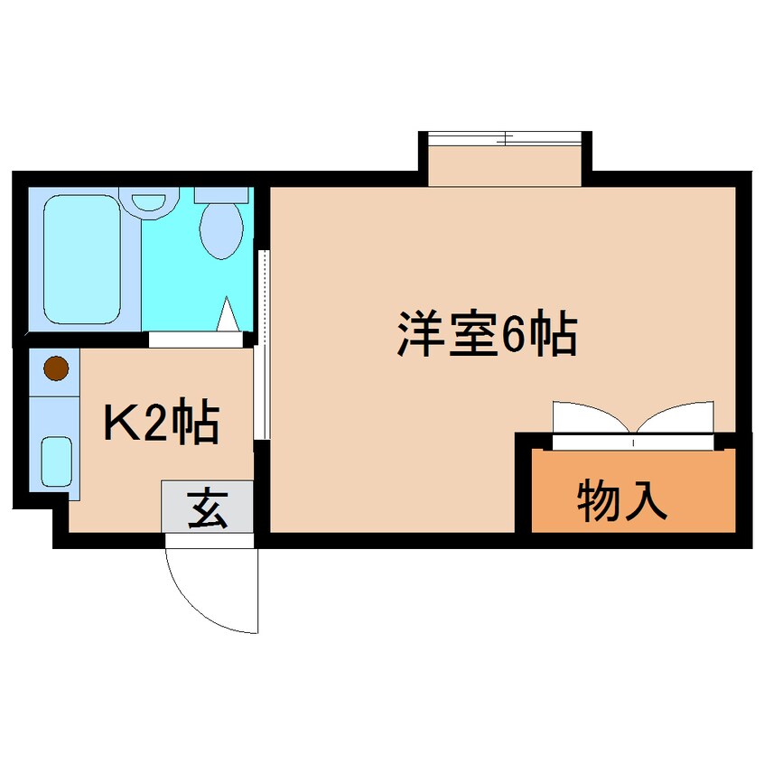 間取図 近鉄難波線・奈良線/学園前駅 徒歩15分 4階 築37年