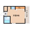 近鉄難波線・奈良線/学園前駅 徒歩6分 3階 築38年 1Rの間取り
